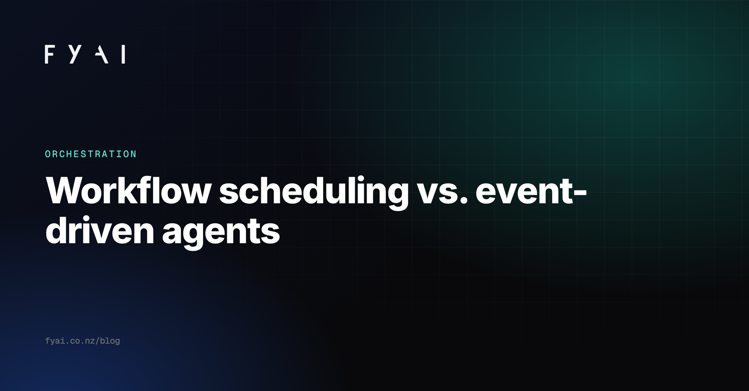 Workflow Scheduling vs. Event-Driven Agents: When to Use Each