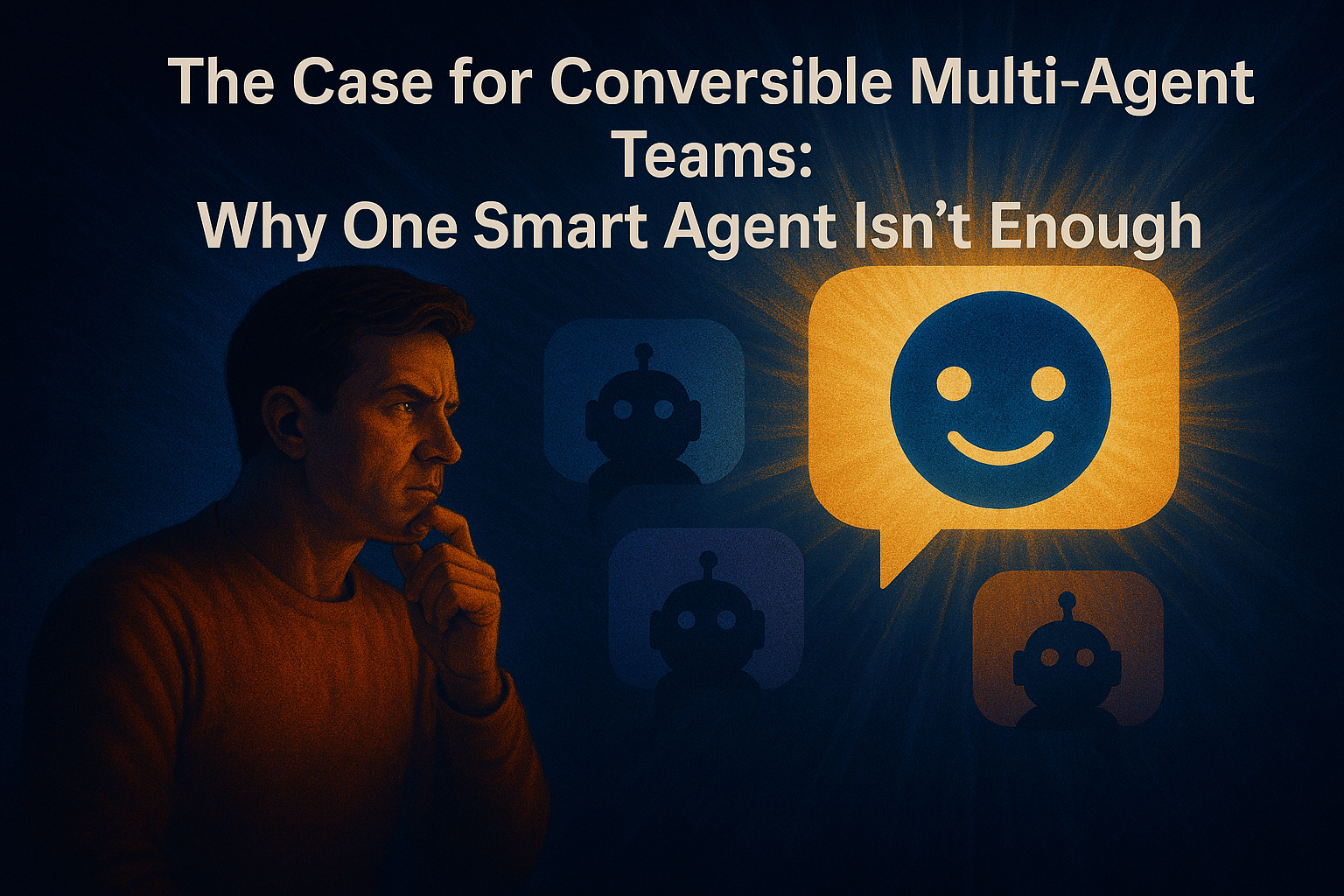 The Case for Conversible Multi-Agent Teams: Why One Smart Agent Isn't Enough